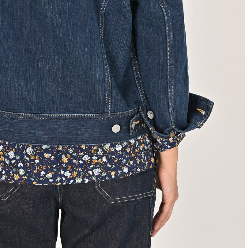 45R Sumi Ai Indigo Light Oz 908 Hikohime Jacket Distressed