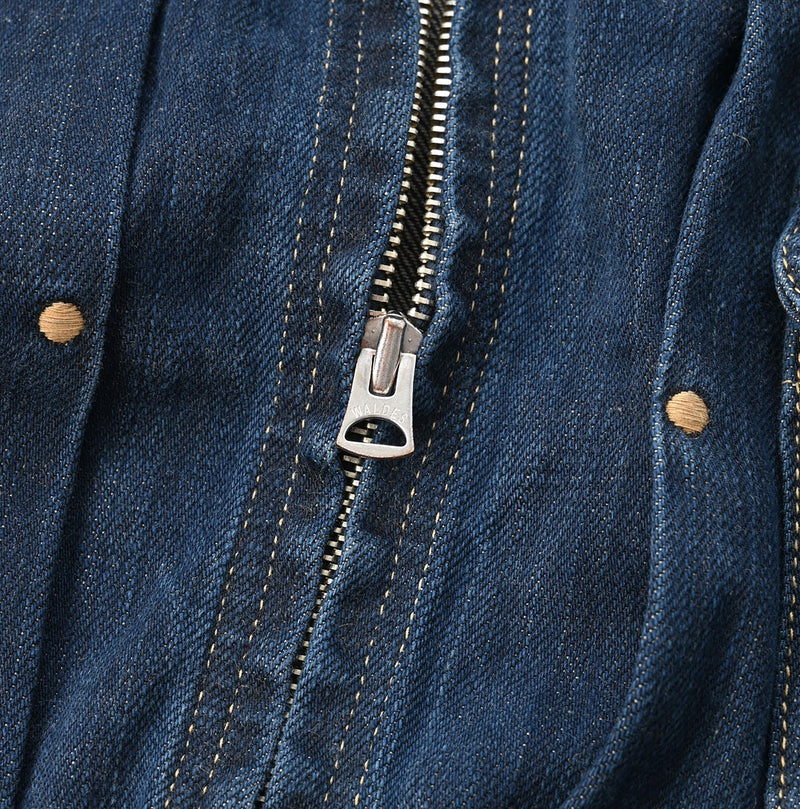 45R Sumi Ai Indigo Light Oz Crosby Jacket Distressed - Image 12