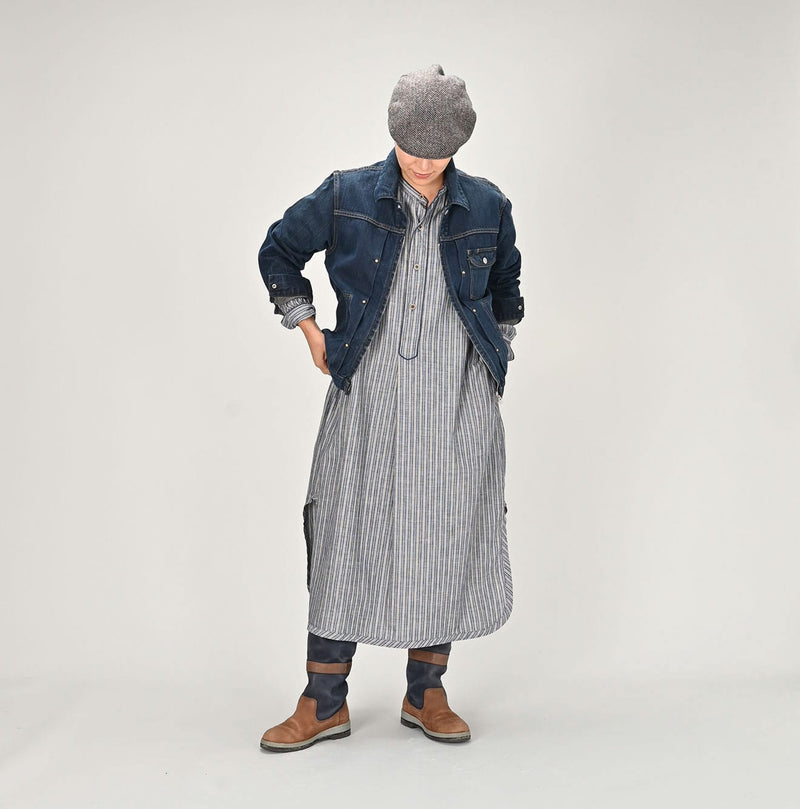 45R Sumi Ai Indigo Light Oz Crosby Jacket Distressed