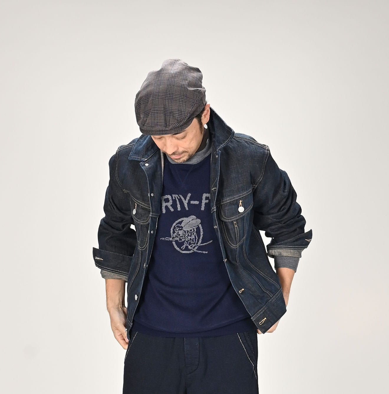 45R ジャケット　はなびさん専用 Futatabi6.5 Sumi Ai Indigo 908 Hikohime Jacket Nou | 45R Official