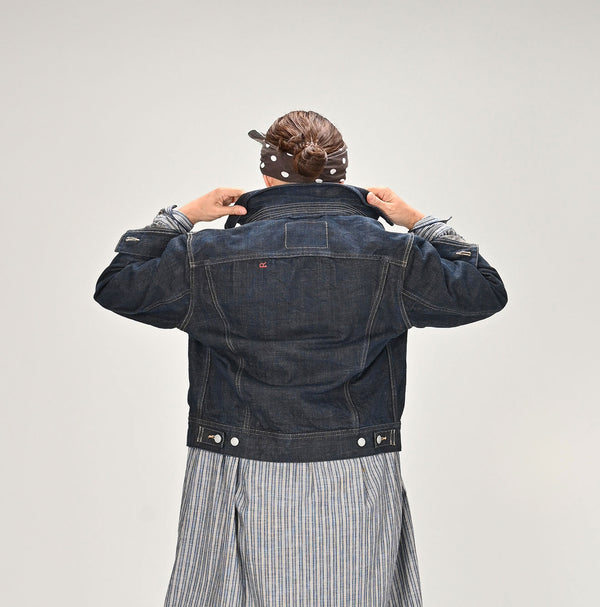 45R Futatabi6.5 Sumi Ai Indigo 908 Hikohime Jacket Nou