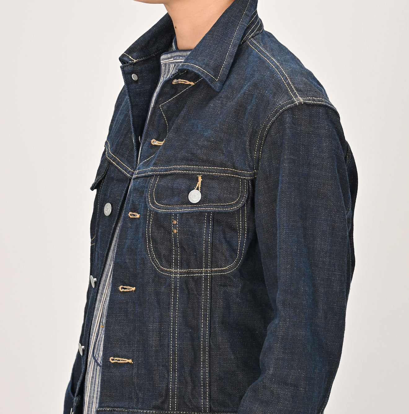 45R Futatabi6.5 Sumi Ai Indigo 908 Hikohime Jacket Nou - Image 5