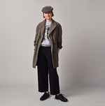 45R Futatabi Back Sateen P-Coat (45RPM STUDIO Embroidery)