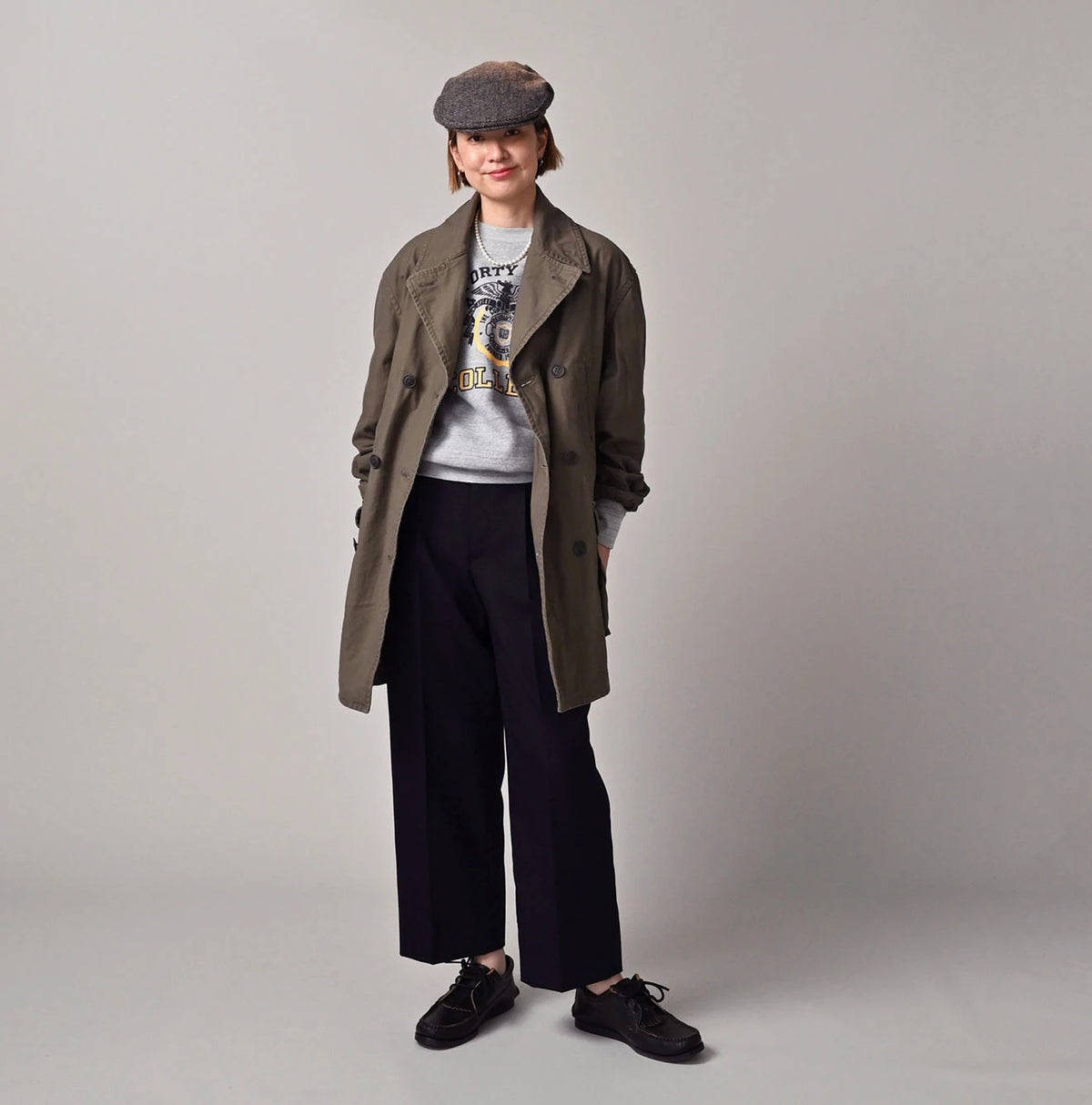 45R Futatabi Back Sateen P-Coat (45RPM STUDIO Embroidery) - Image 4