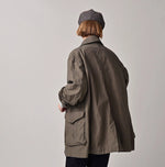 45R Futatabi Back Sateen P-Coat (45RPM STUDIO Embroidery)