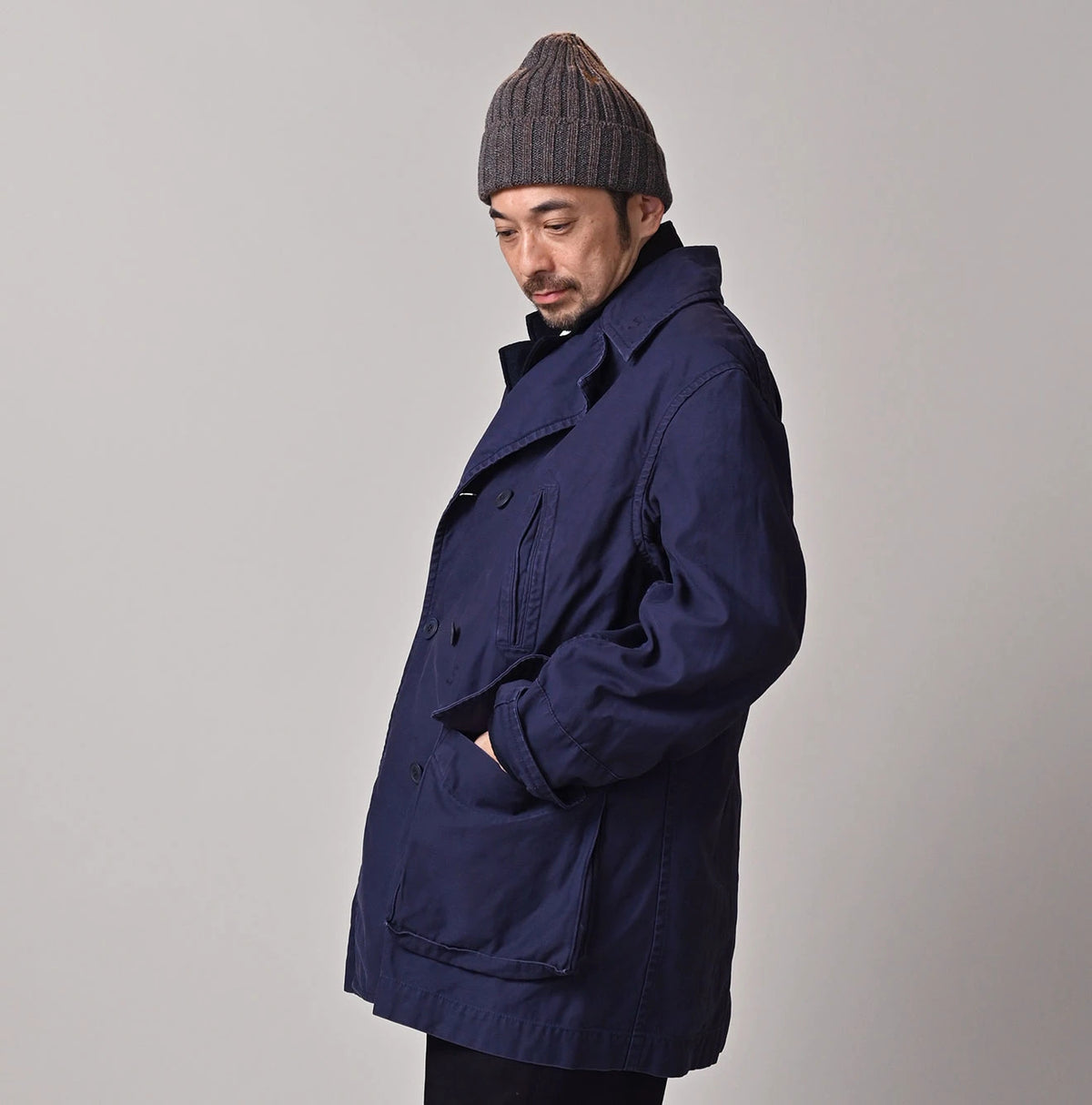 45R Futatabi Back Sateen P-Coat (45RPM STUDIO Embroidery) - Image 10