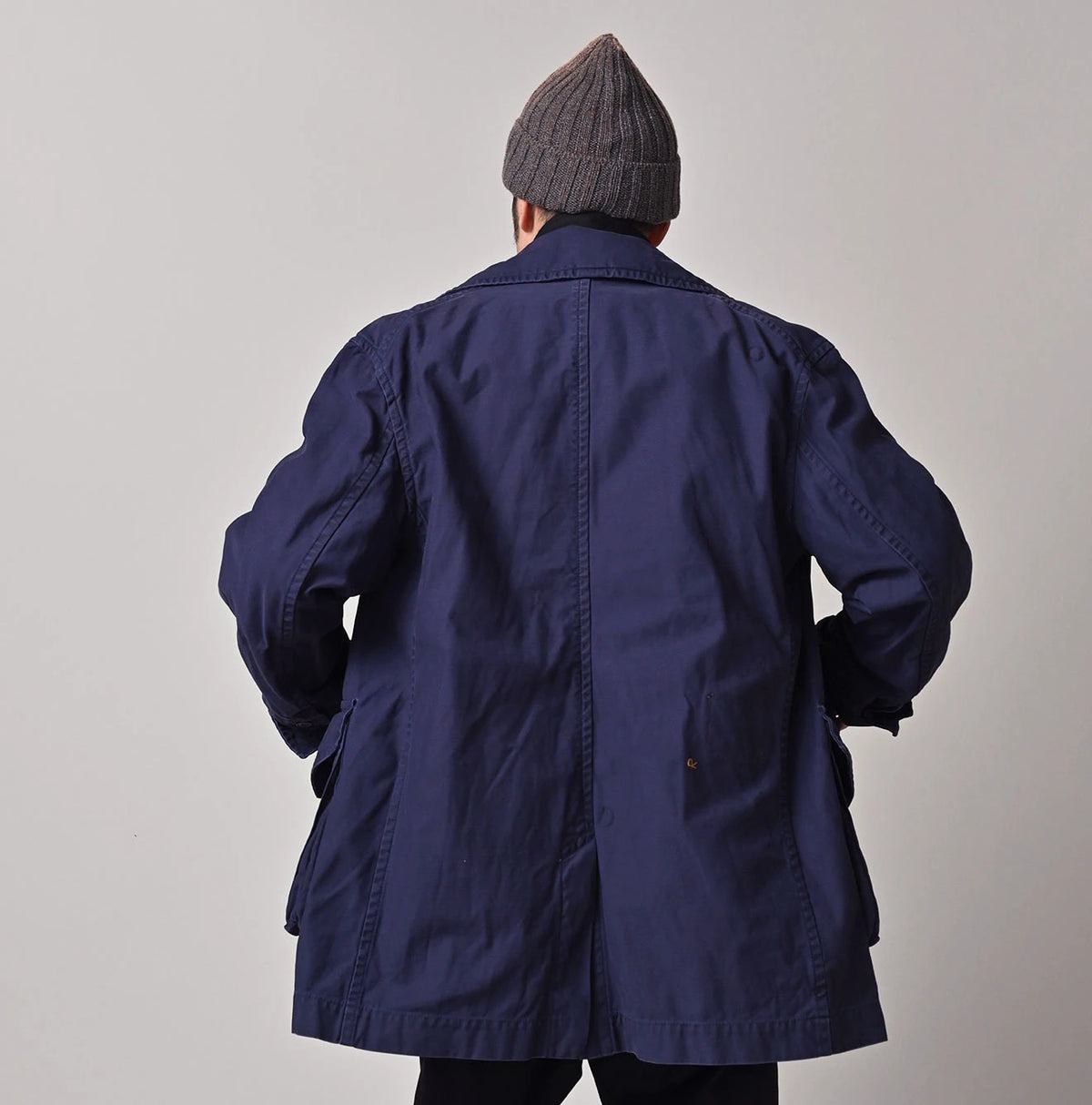 45R Futatabi Back Sateen P-Coat (45RPM STUDIO Embroidery)