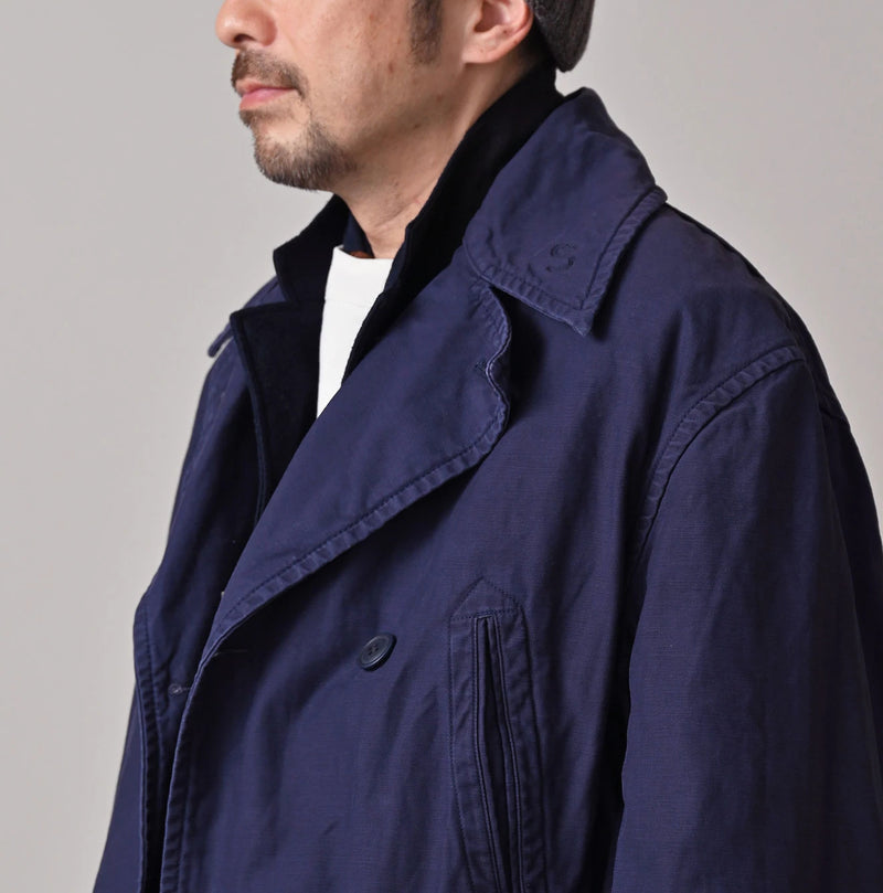 45R Futatabi Back Sateen P-Coat (45RPM STUDIO Embroidery) - Image 12