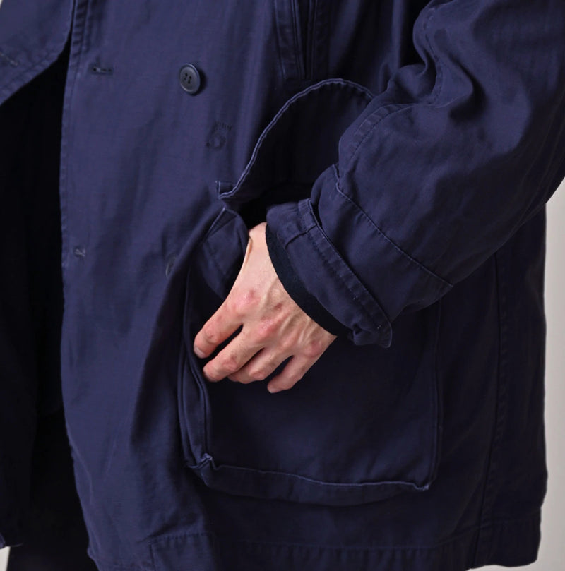 45R Futatabi Back Sateen P-Coat (45RPM STUDIO Embroidery) - Image 13