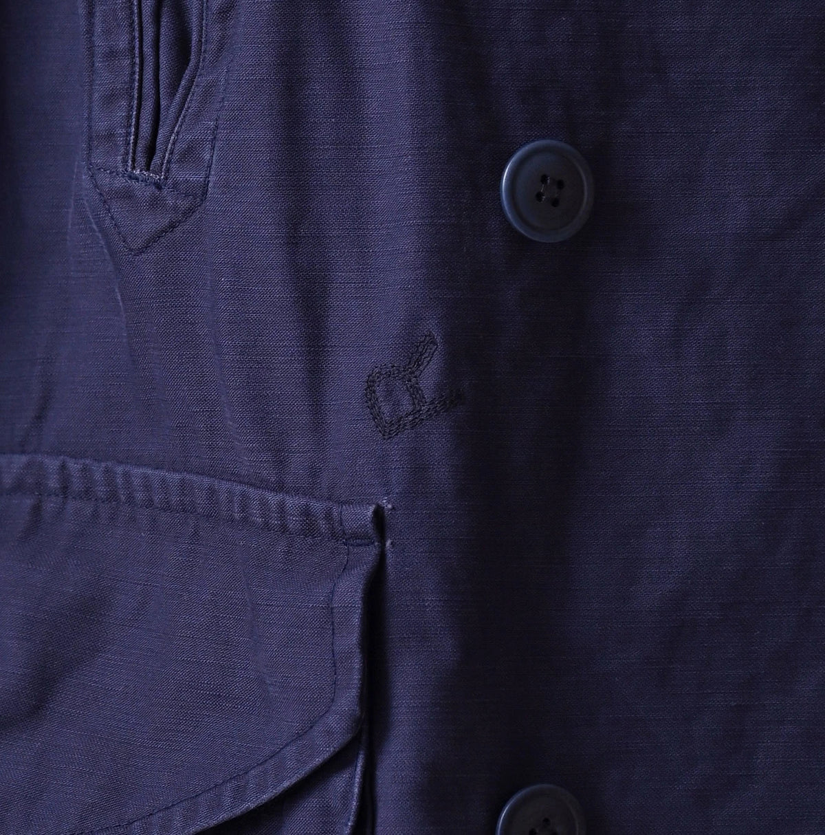 45R Futatabi Back Sateen P-Coat (45RPM STUDIO Embroidery) - Image 14