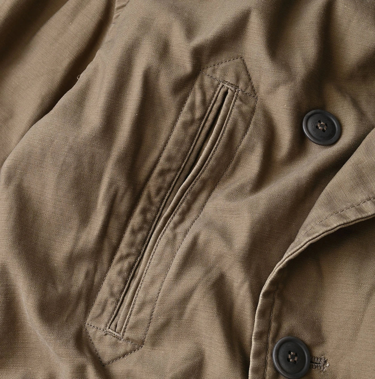 45R Futatabi Back Sateen P-Coat (45RPM STUDIO Embroidery)