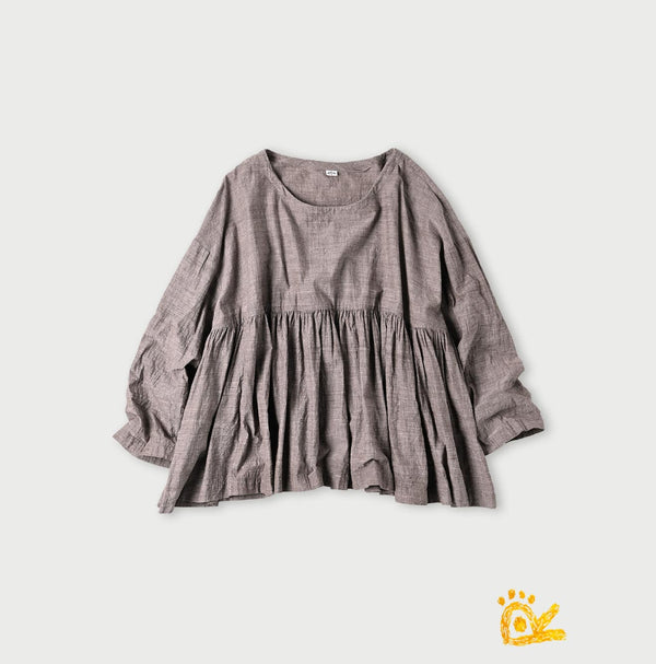 45R ONEONE Khadi Gathered Blouse