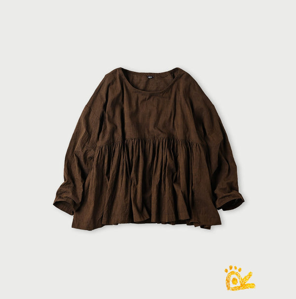 45R ONEONE Khadi Gathered Blouse