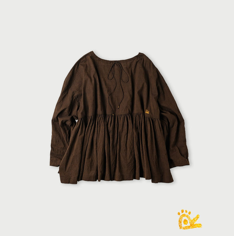 45R ONEONE Khadi Gathered Blouse - Image 12