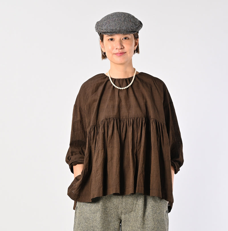 45R ONEONE Khadi Gathered Blouse - Image 5