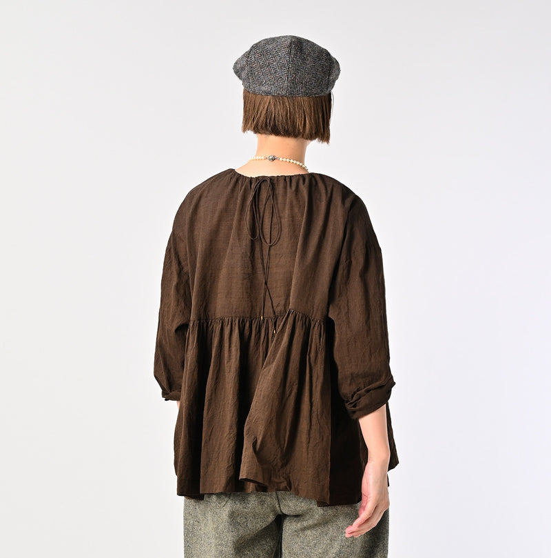 45R ONEONE Khadi Gathered Blouse - Image 7