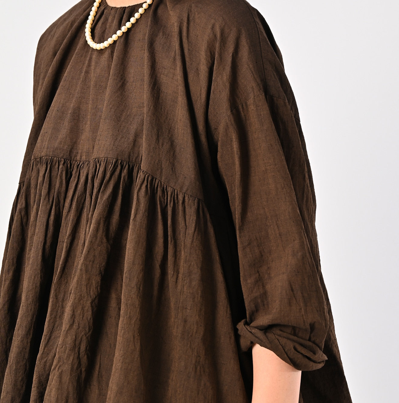 45R ONEONE Khadi Gathered Blouse