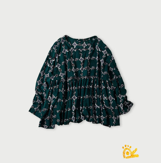 45R ONEONE Khadi Gathered Blouse
