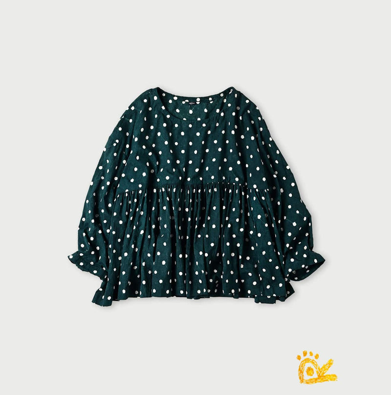 45R ONEONE Khadi Gathered Blouse - Image 1