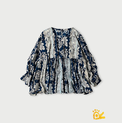 45R ONEONE Khadi Gathered Blouse