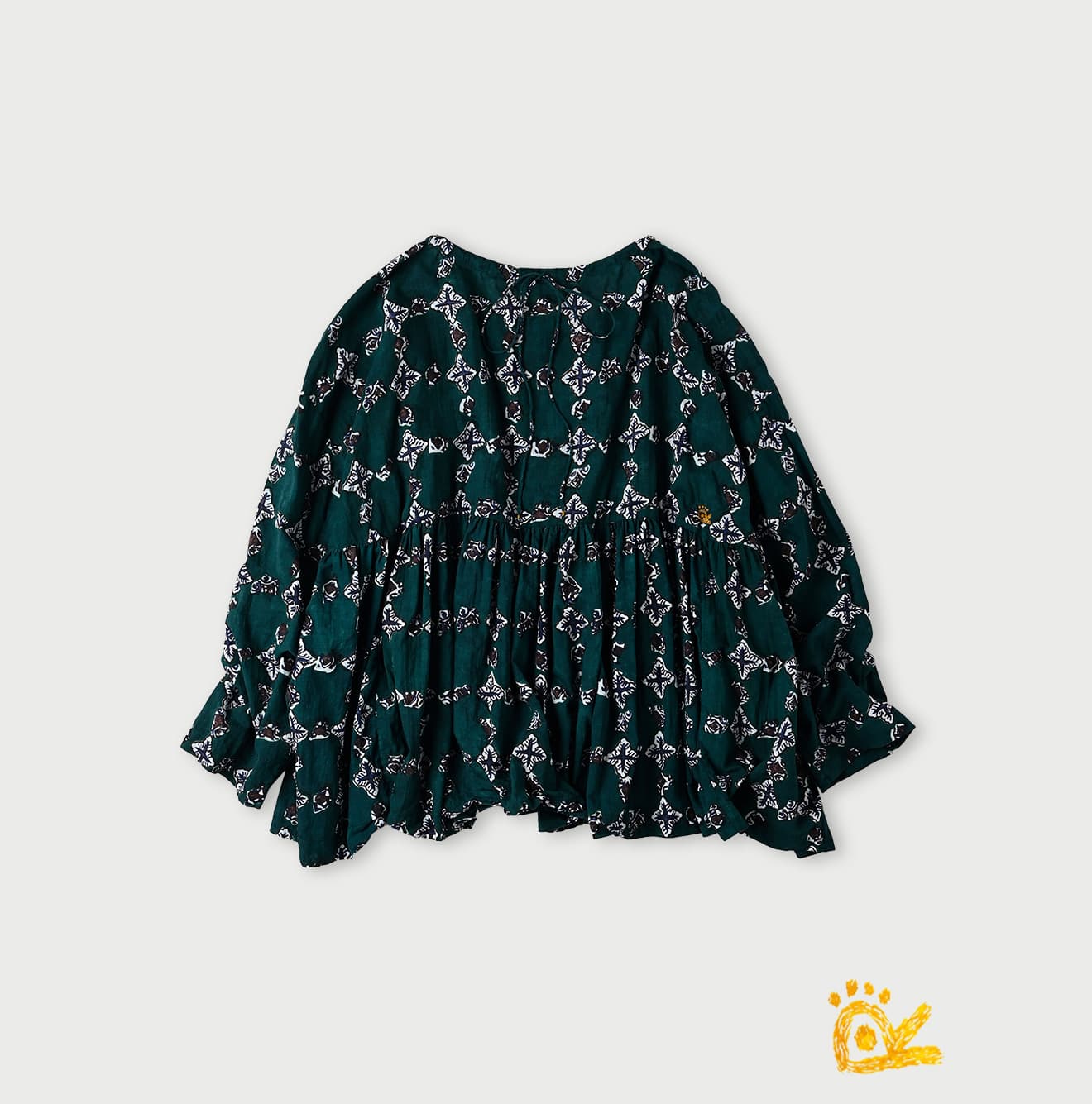 45R ONEONE Khadi Gathered Blouse
