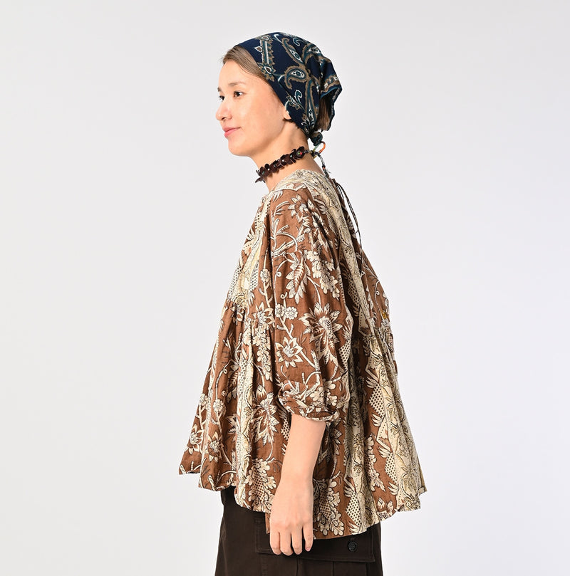 45R ONEONE Khadi Gathered Blouse - Image 10