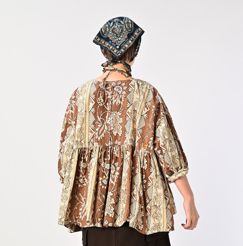 45R ONEONE Khadi Gathered Blouse
