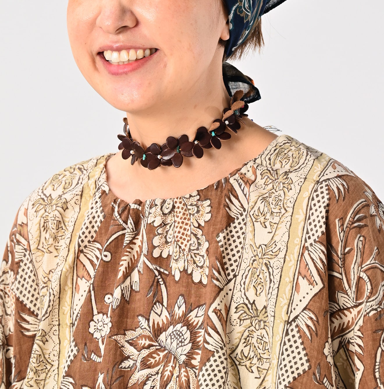 45R ONEONE Khadi Gathered Blouse