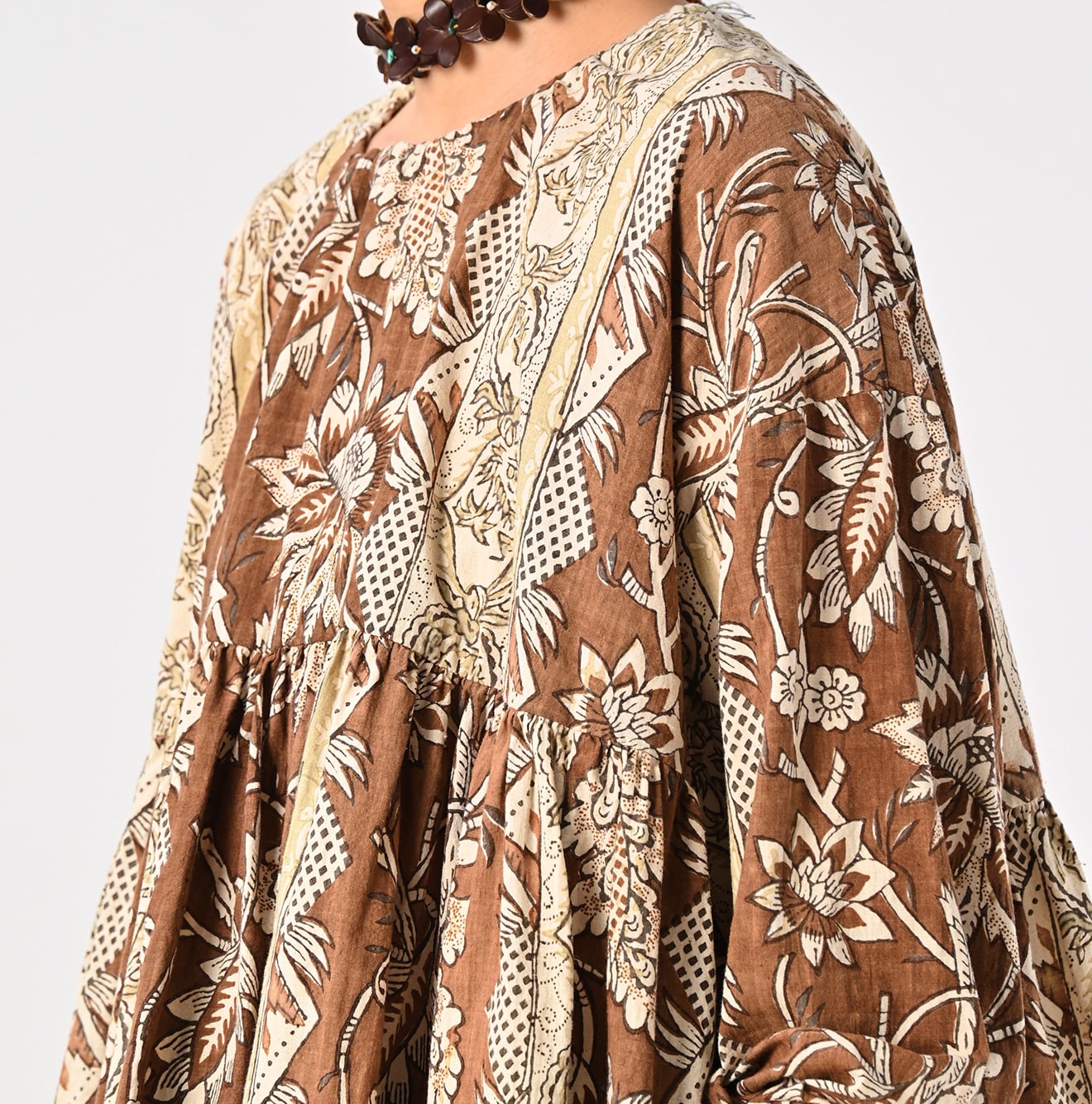 45R ONEONE Khadi Gathered Blouse