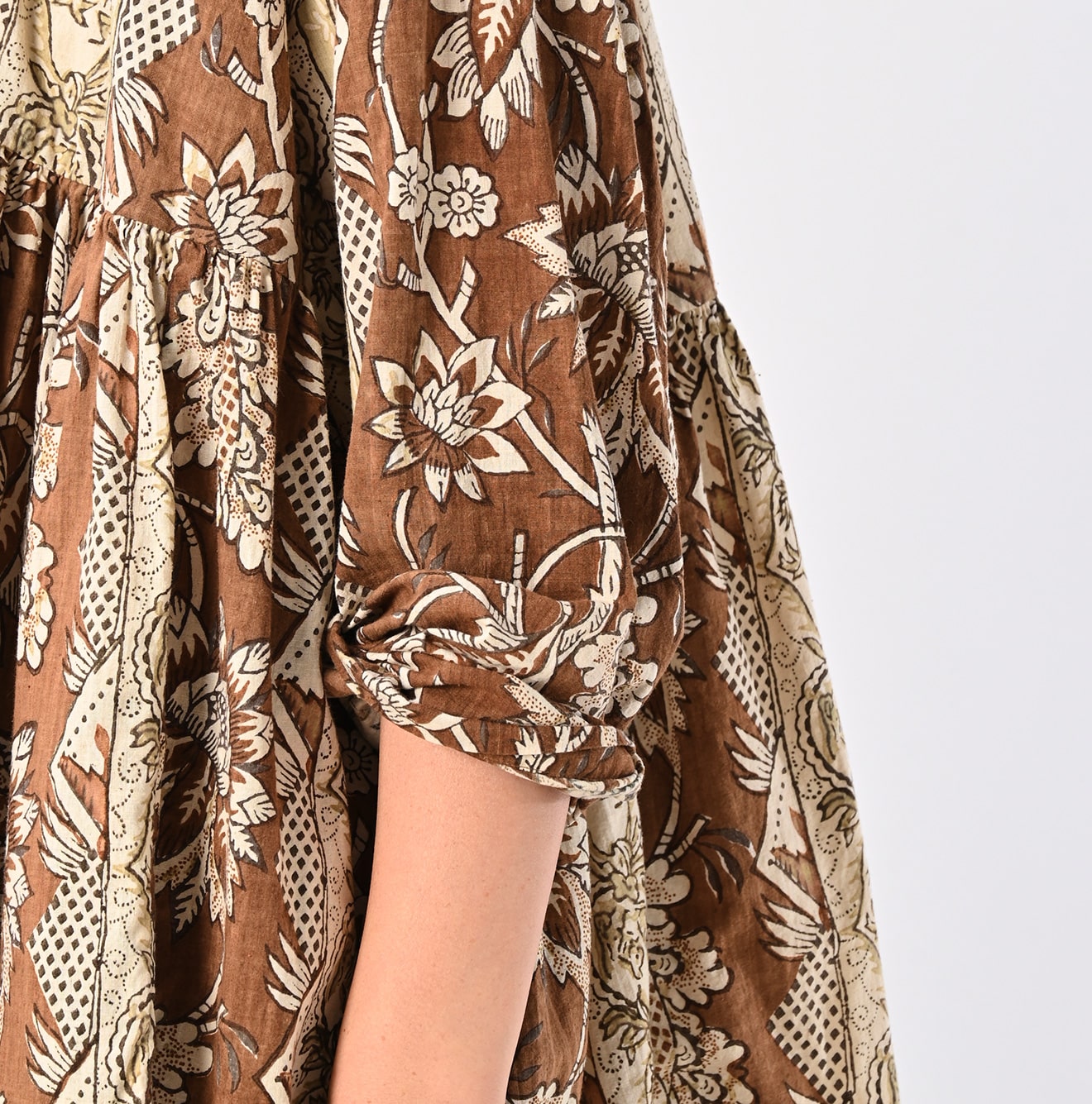 45R ONEONE Khadi Gathered Blouse