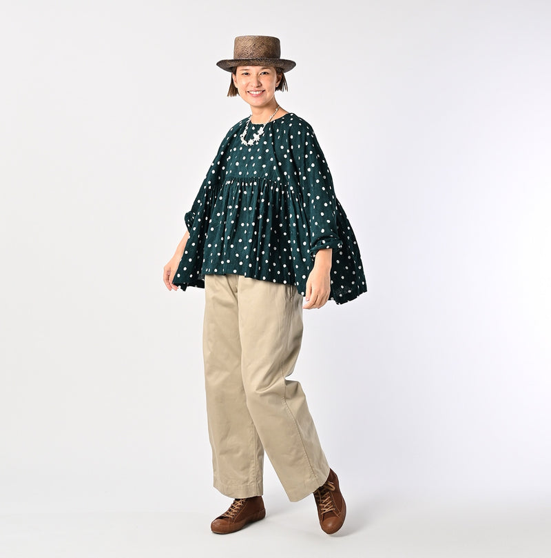 45R ONEONE Khadi Gathered Blouse - Image 5