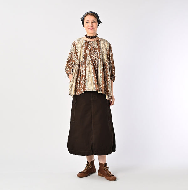 45R ONEONE Khadi Gathered Blouse