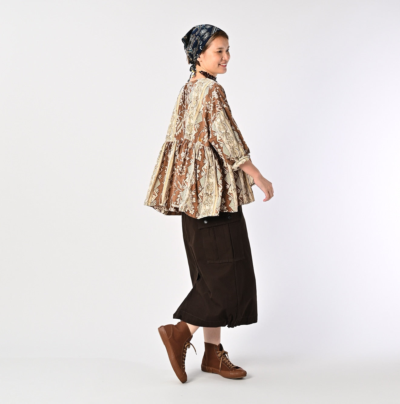 45R ONEONE Khadi Gathered Blouse