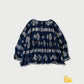 45R ONEONE Ai Indigo Khadi Gathered Blouse