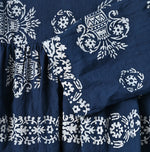 45R ONEONE Ai Indigo Khadi Gathered Blouse
