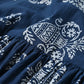 45R ONEONE Ai Indigo Khadi Gathered Blouse