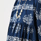 45R ONEONE Ai Indigo Khadi Gathered Blouse
