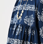 45R ONEONE Ai Indigo Khadi Gathered Blouse