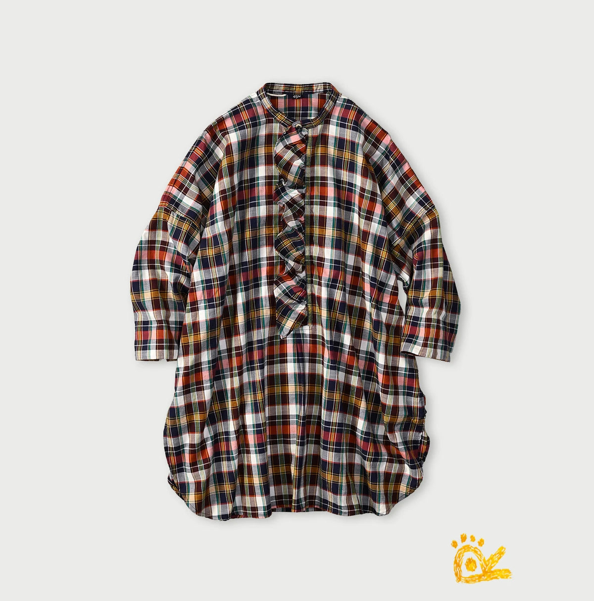 45R ONEONE Treasure Iroiro Check Blouse - Image 1