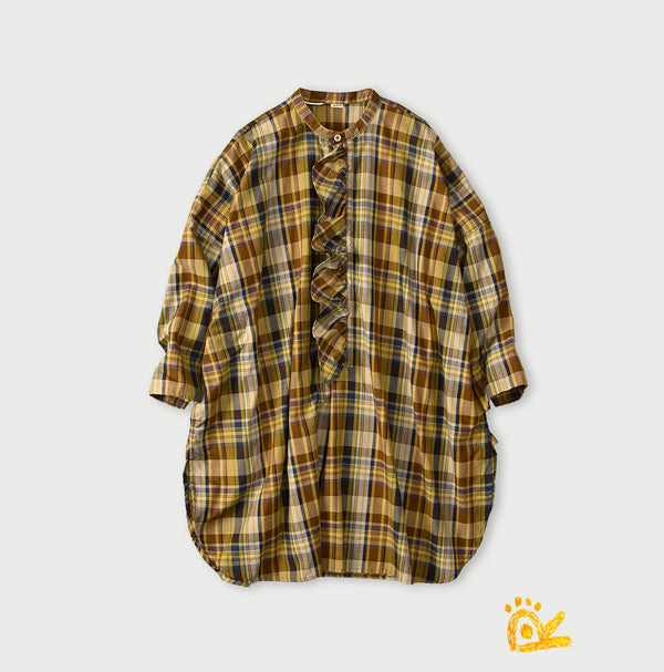 45R ONEONE Treasure Iroiro Check Blouse