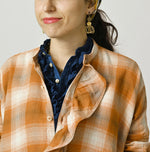 45R ONEONE Treasure Iroiro Check Blouse