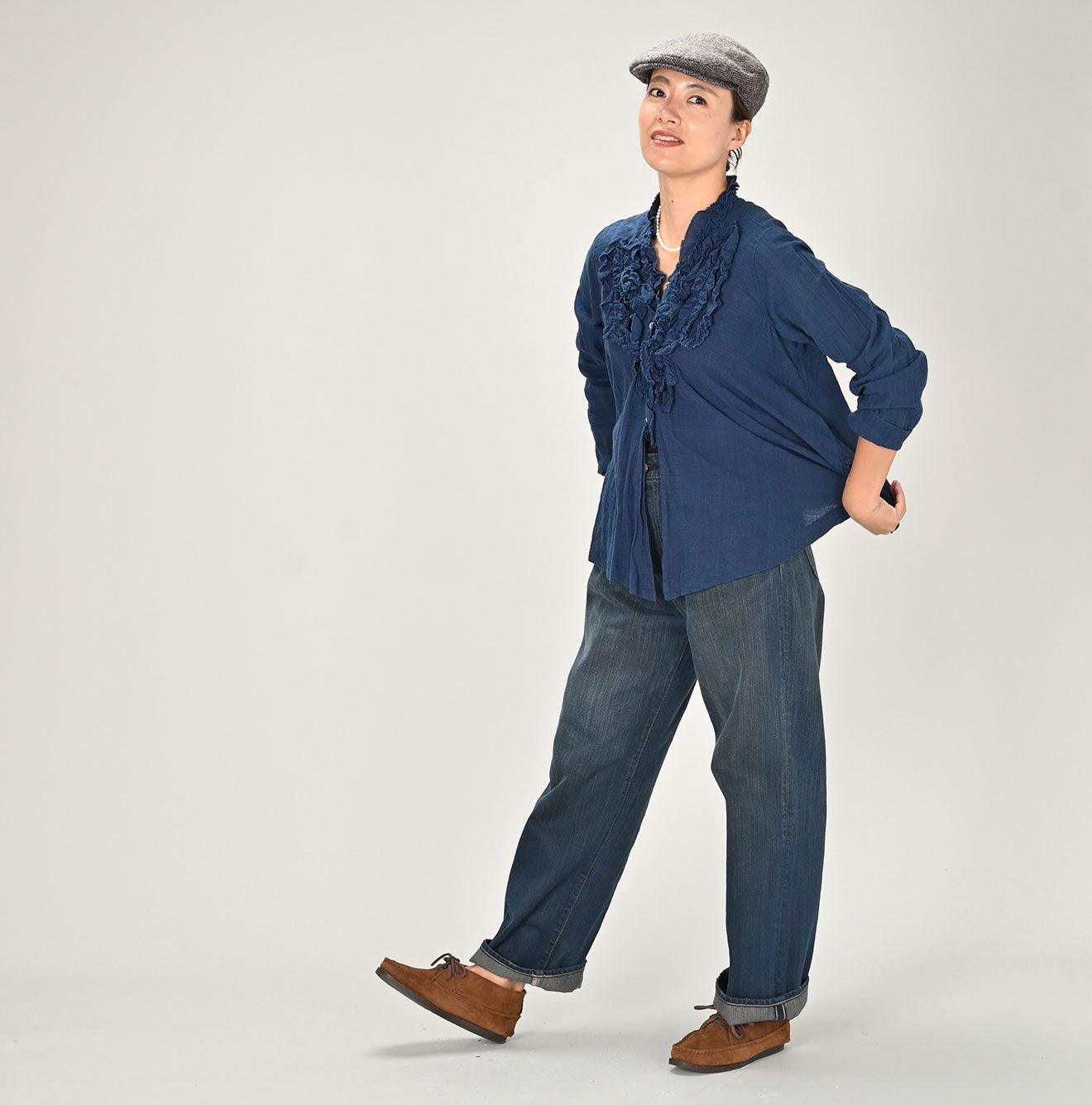 Sumi Ai Indigo Light Oz Charlotte5 Distressed (27 in) - Image 2