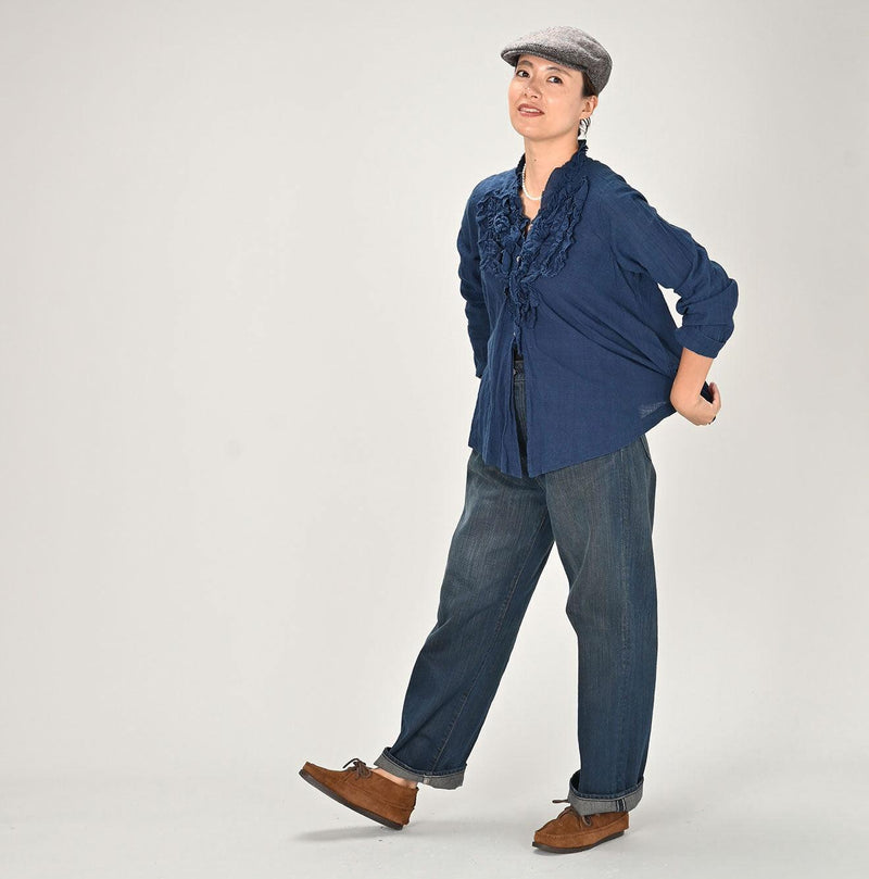 Sumi Ai Indigo Light Oz Charlotte5 Distressed (27 in) - Image 2