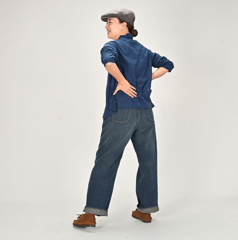 Sumi Ai Indigo Light Oz Charlotte5 Distressed (27 in) - Image 3