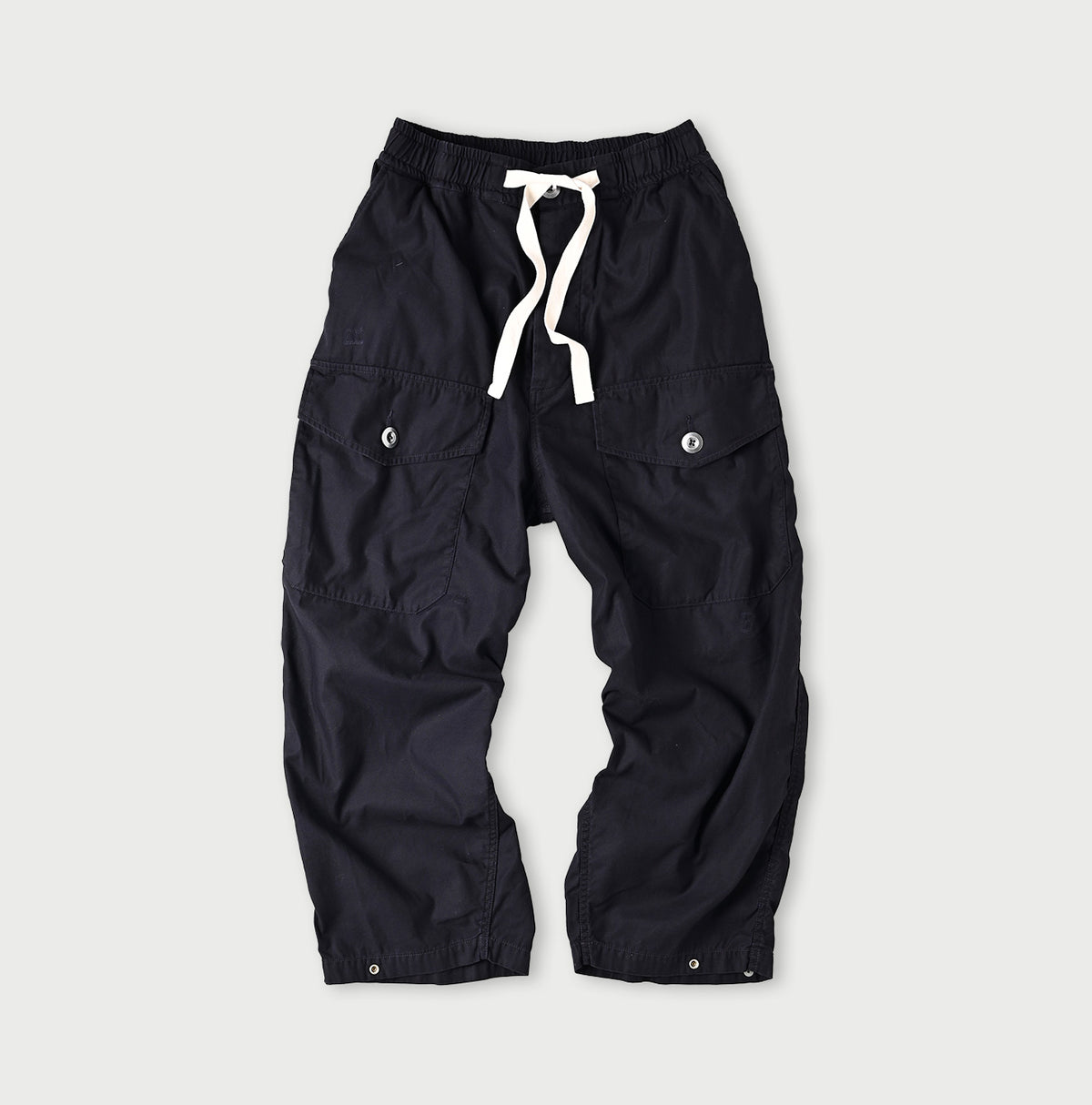 Futatabi 45RPM 908 Embroidery Back Satin Tent Pants