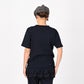 Futatabi Indigo Daily Knit-sewn Ocean Lace T-shirt