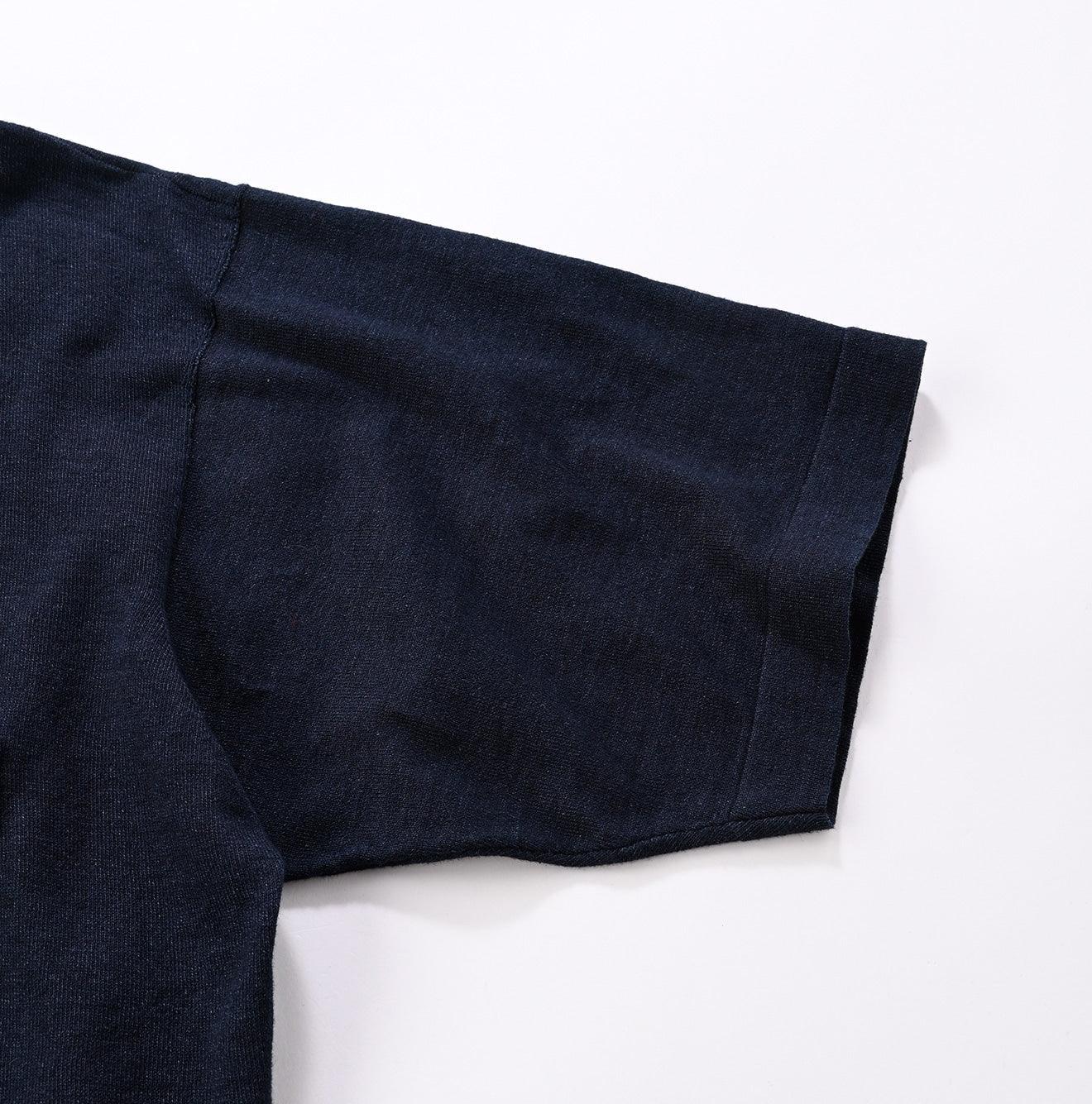 Futatabi Indigo Daily Knit-sewn Ocean Lace T-shirt