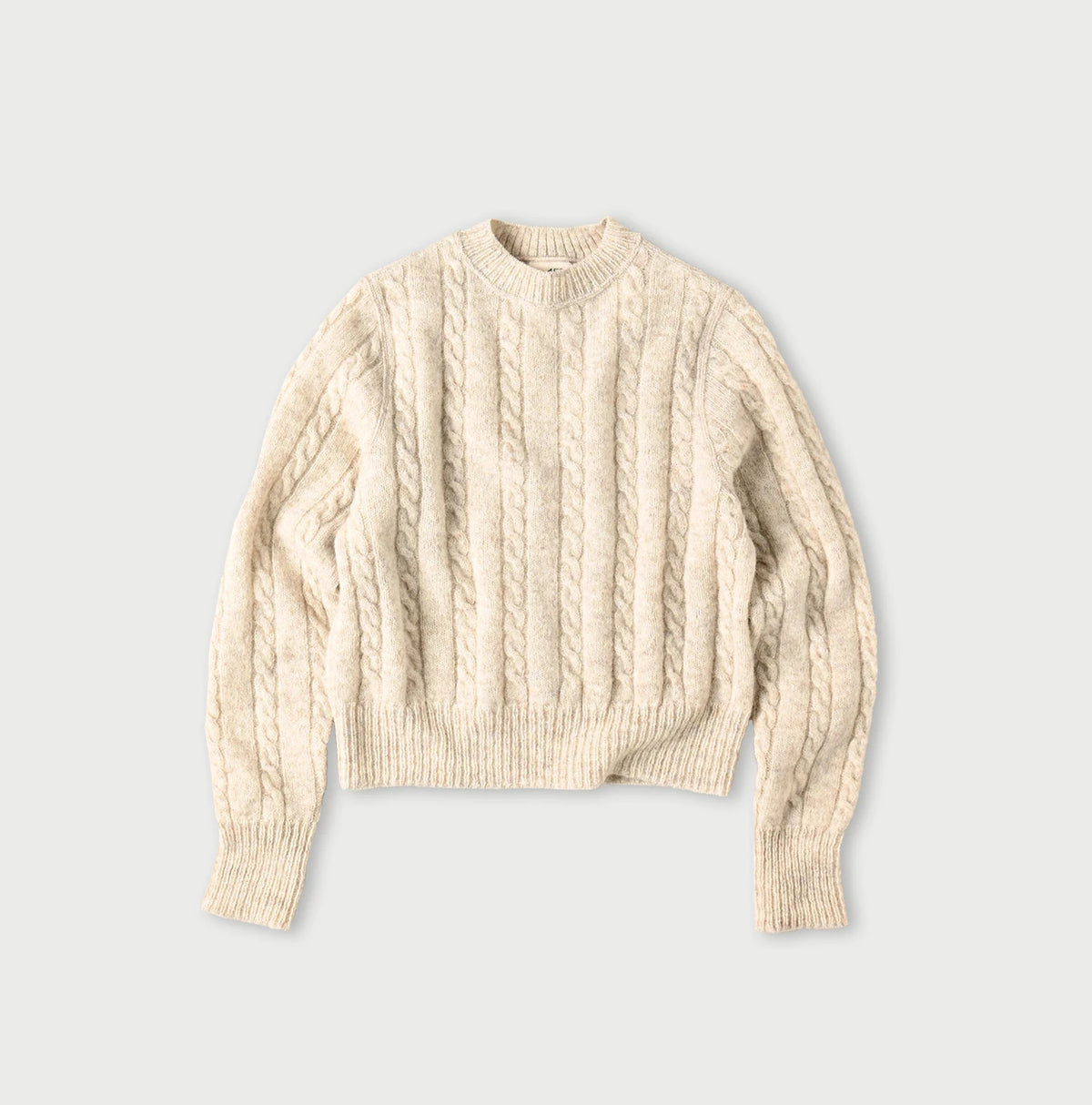 45R Shetland Cable Felted Sweater