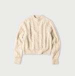 45R Shetland Cable Felted Sweater