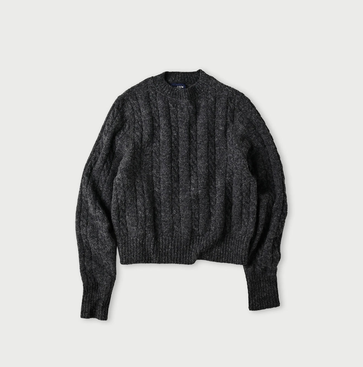 45R Shetland Cable Felted Sweater